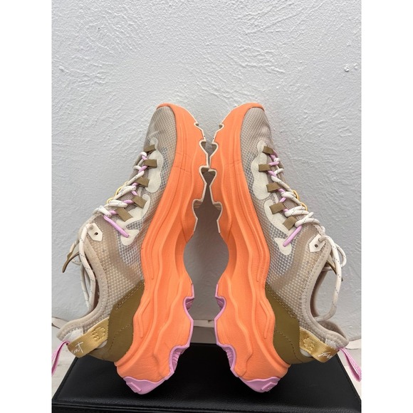 Sorel Kinetic RNEGD Caribou Sneakers Women's 9.5 Beige Orange‎ Pink Chunky Sole - Picture 7 of 9